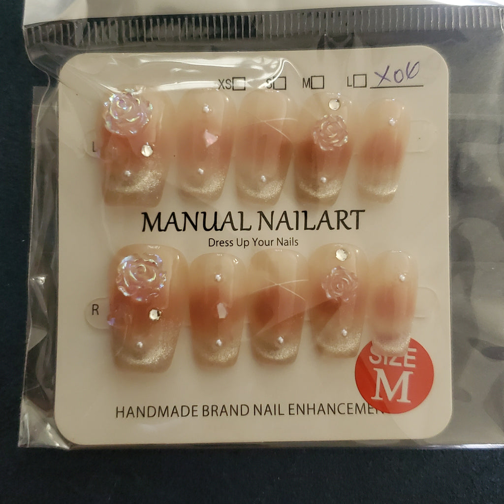 10 piece handmade press-on nails