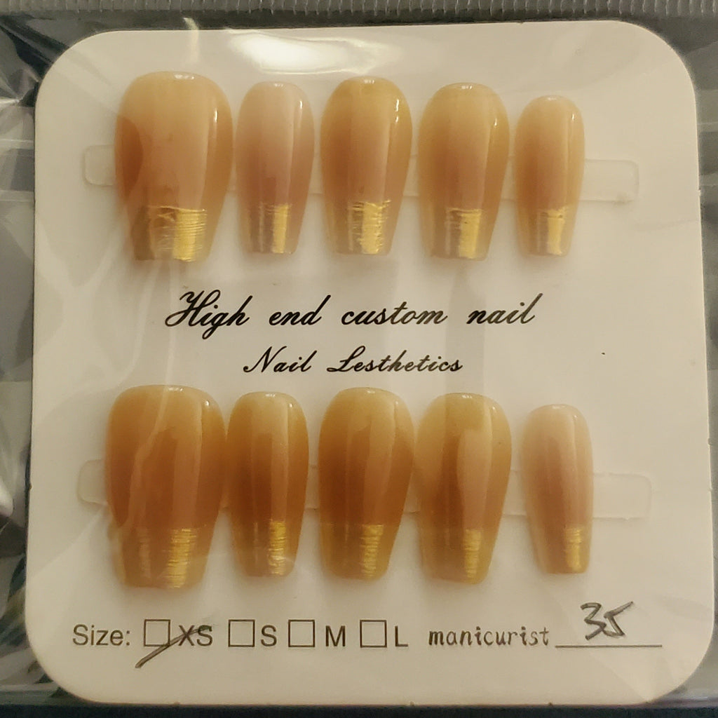 10 piece handmade press-on nails