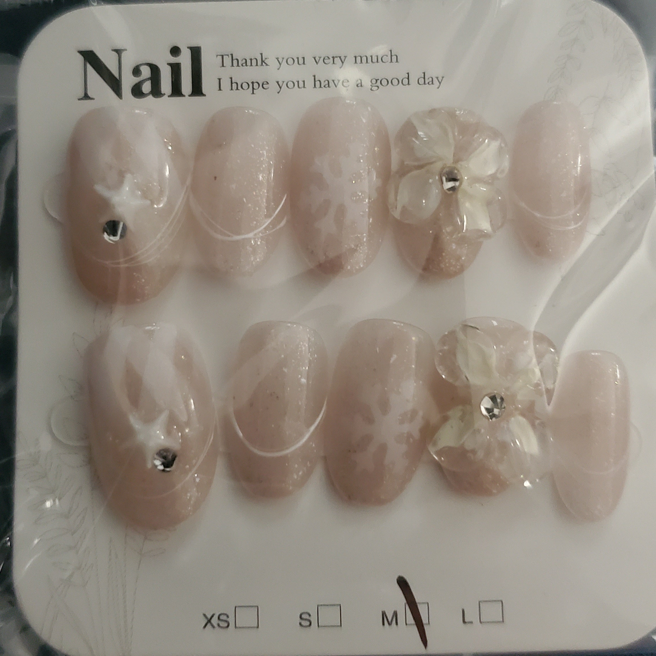 10 piece handmade press-on nails
