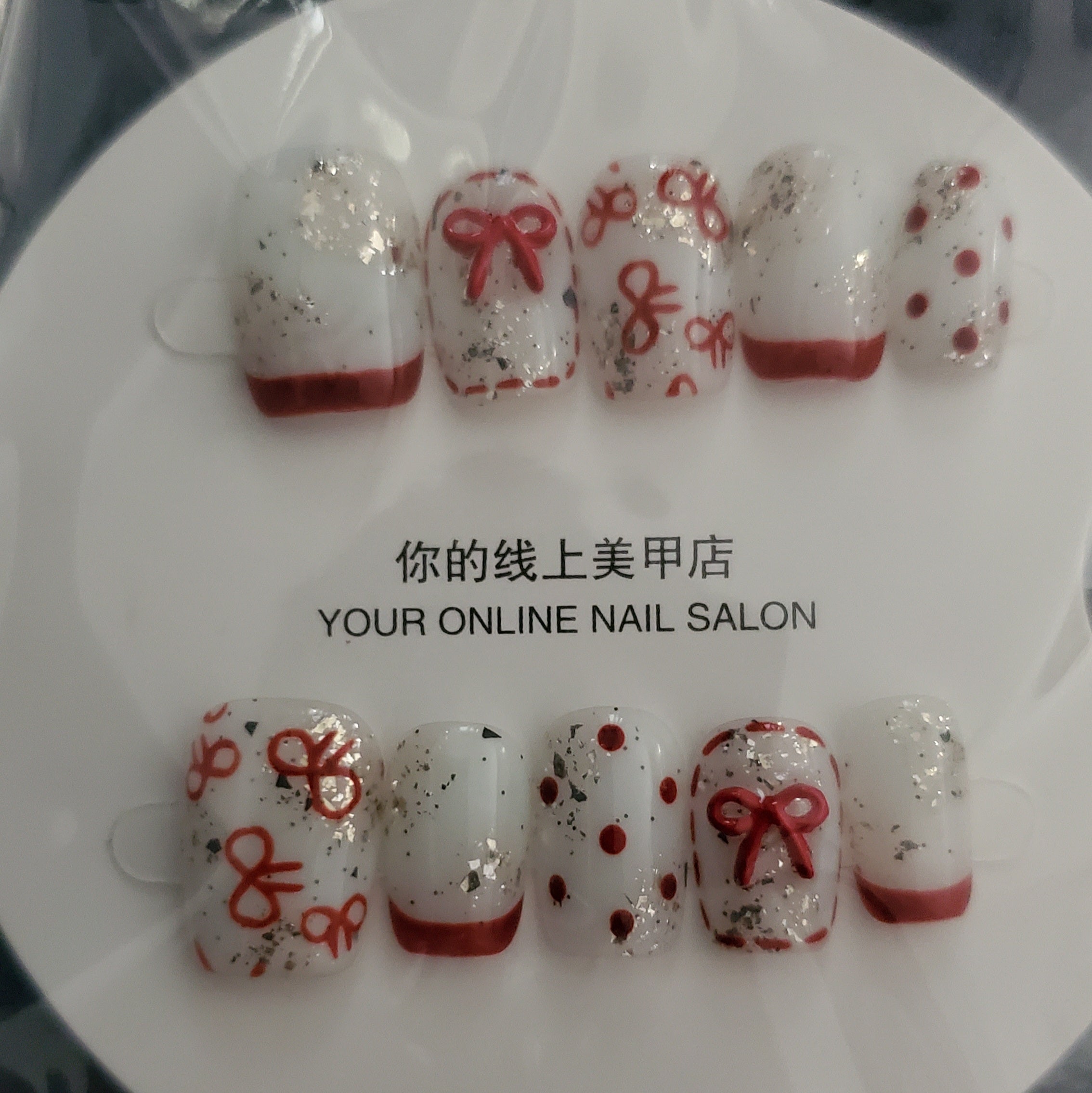 10 piece handmade press-on nails