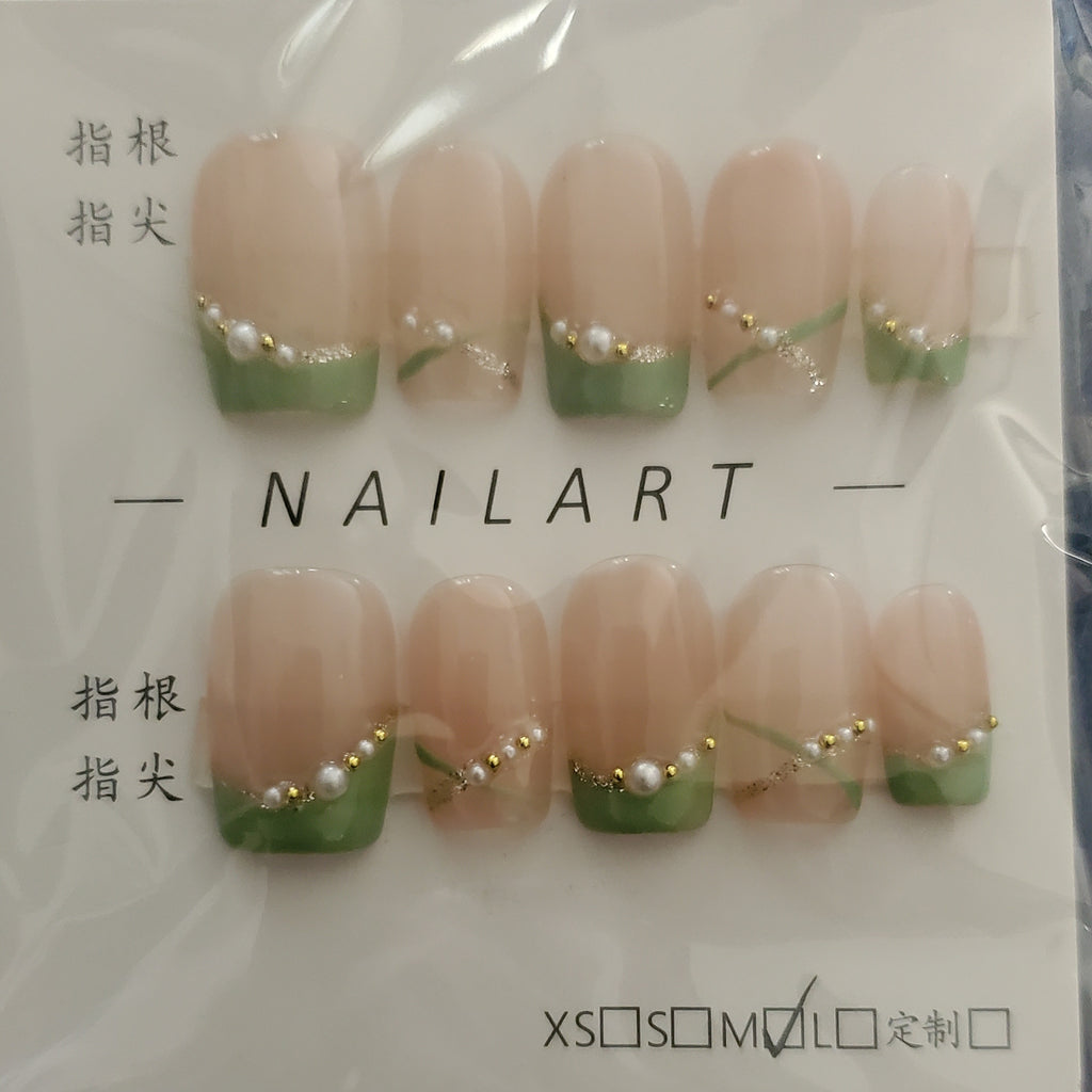 10 piece handmade press-on nails