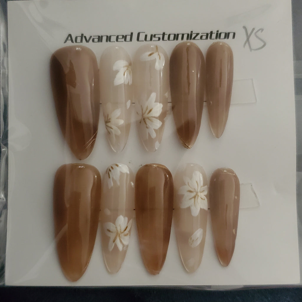 10 piece handmade press-on nails