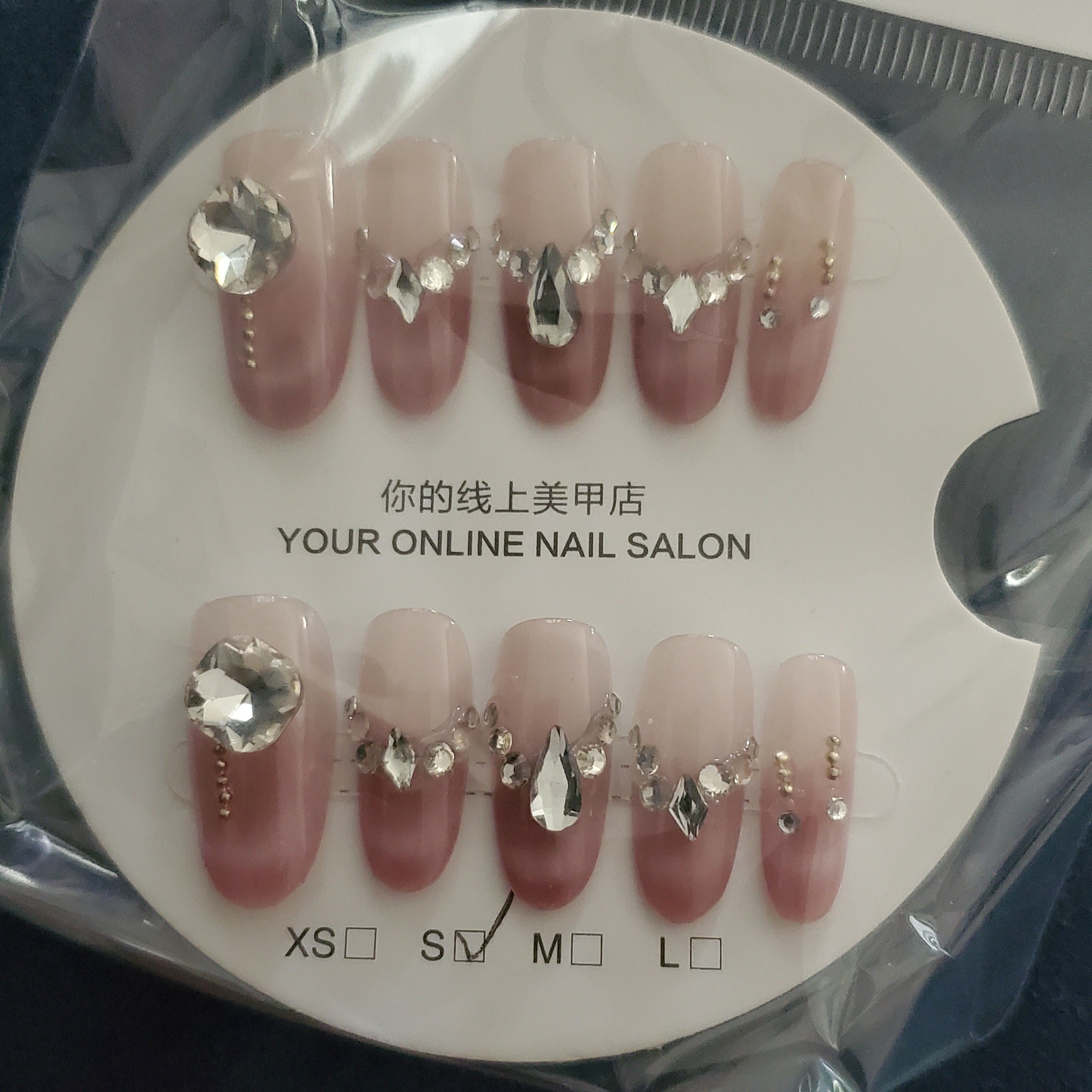 10 piece handmade press-on nails