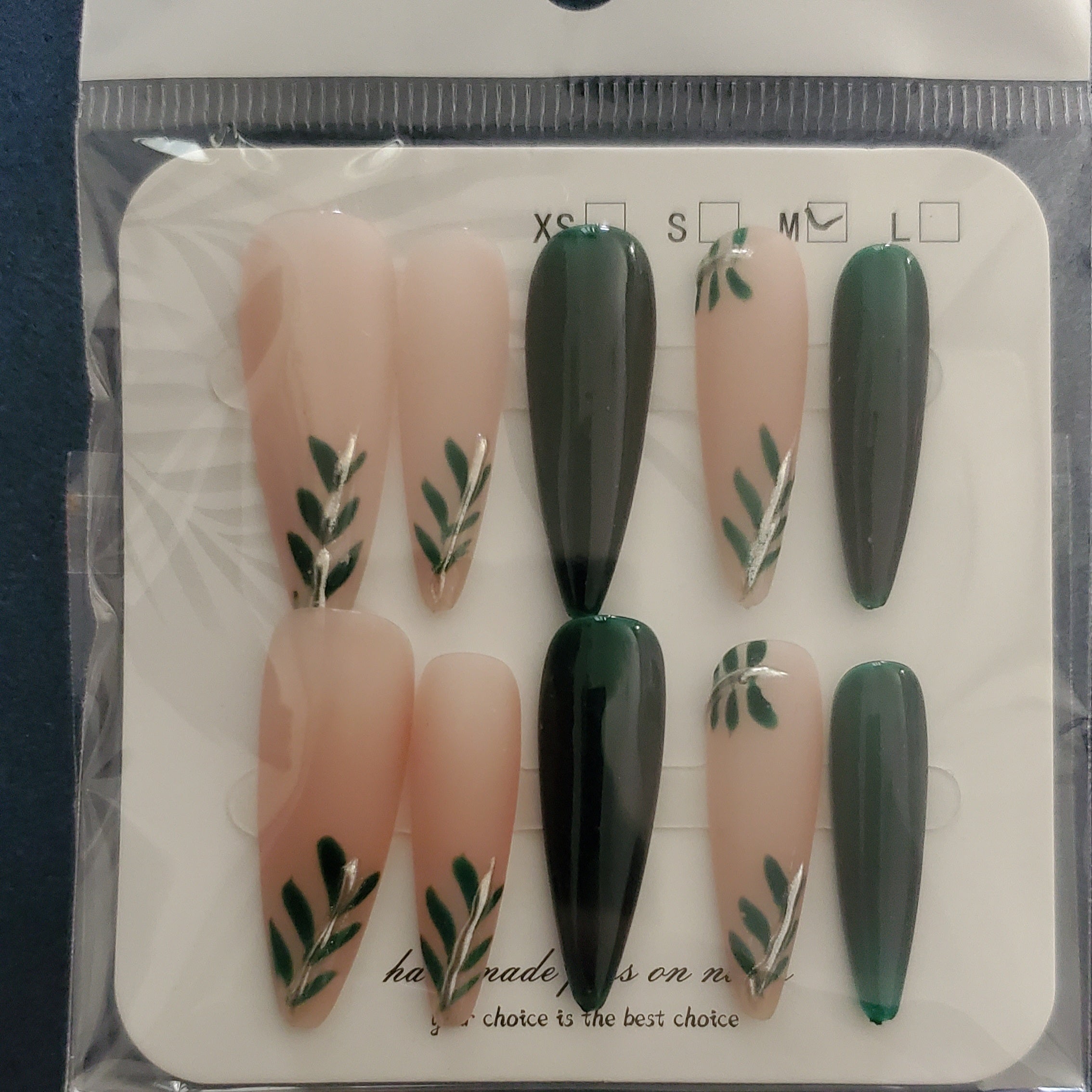 10 piece handmade press-on nails