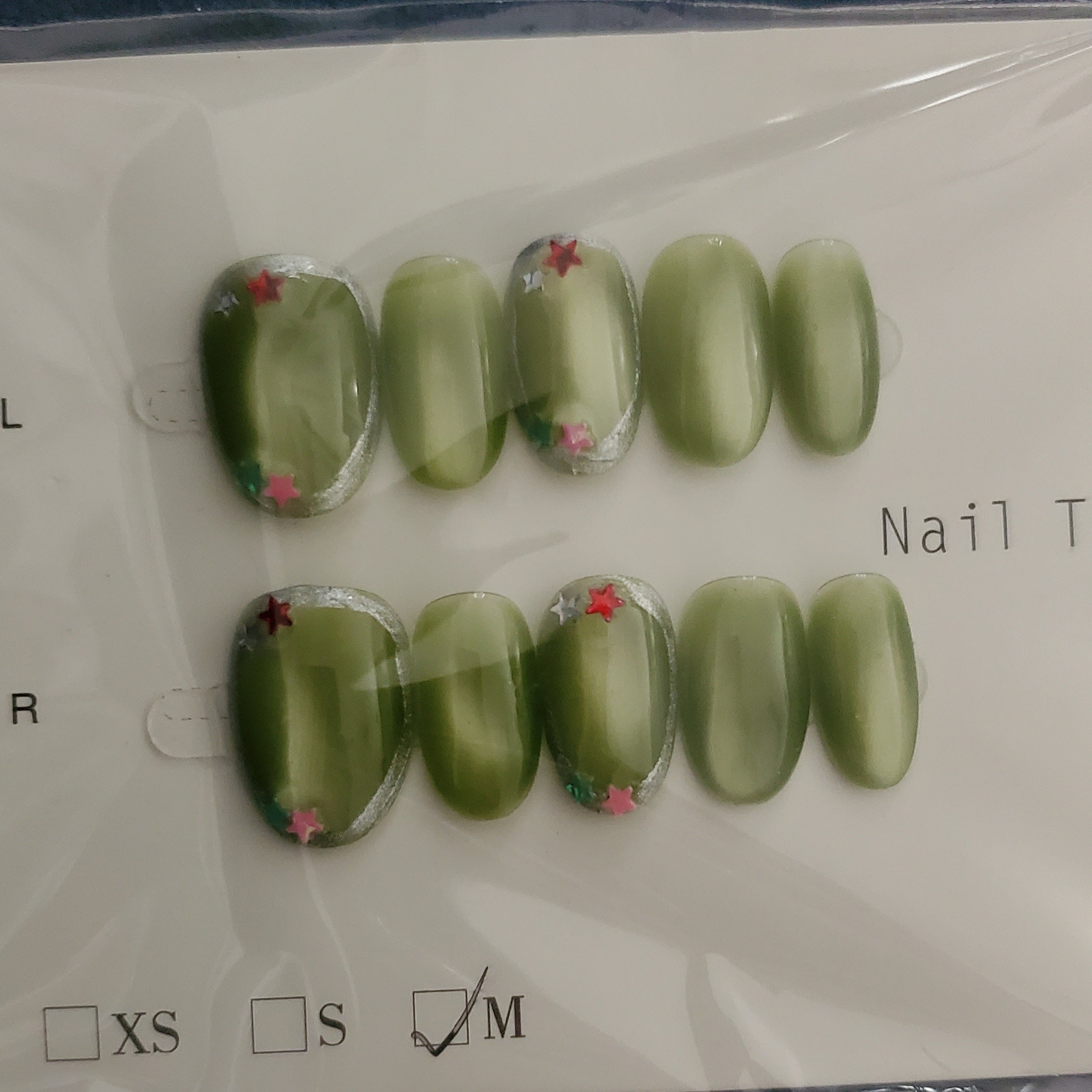 10 piece handmade press-on nails