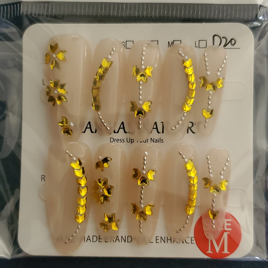 10 piece handmade press-on nails